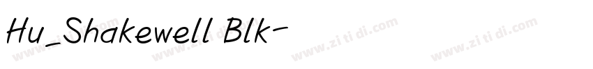 Hu_Shakewell Blk字体转换